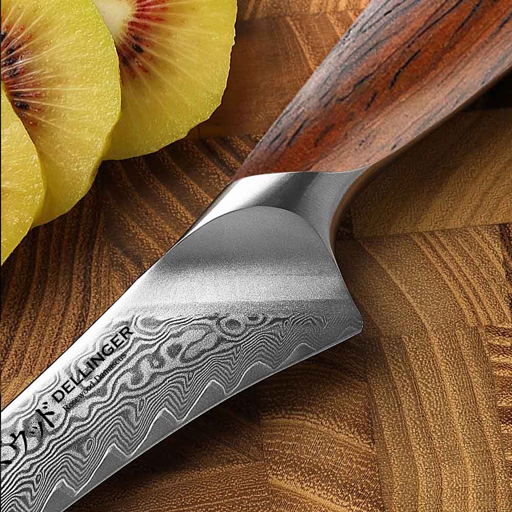 Kuchyňský loupací nůž Paring 100 mm Dellinger Rose Wood Damascus®