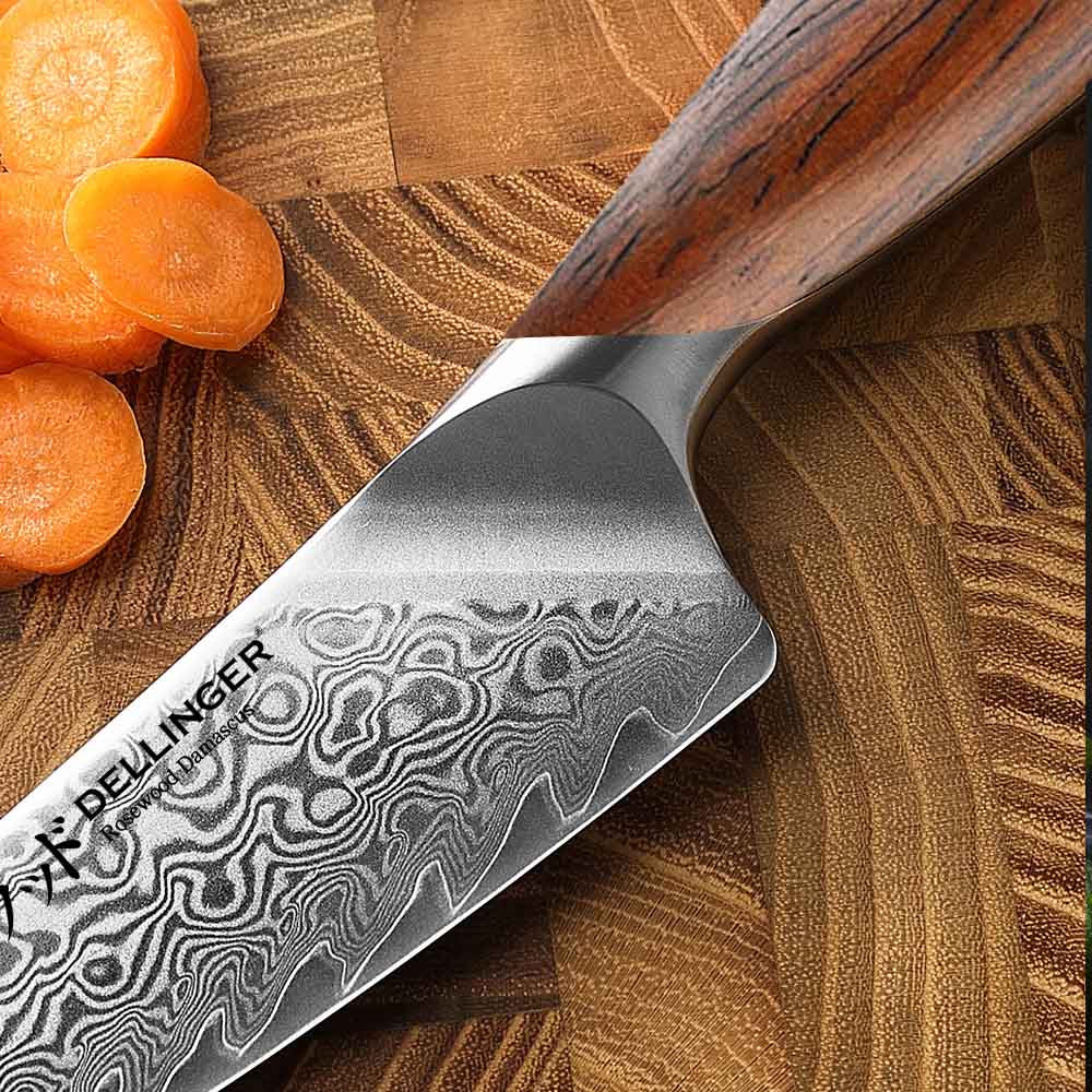 Univerzální nůž Petty 135 mm Dellinger Rose Wood Damascus® Univerzální nůž Petty 135 mm Dellinger Rose Wood Damascus®