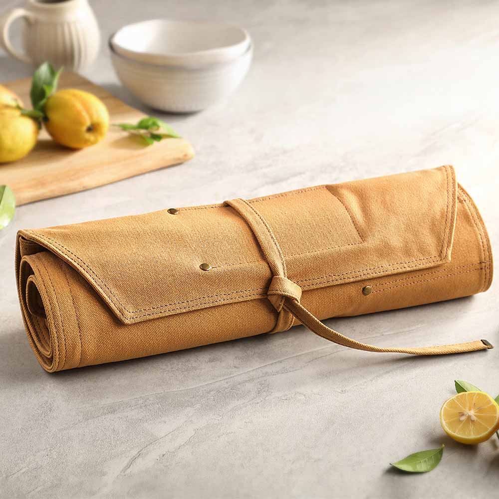 Dellinger Luxusní šéfkuchařský bag (taška) SIMPLE na nože pro náročné profesionály Barva: Khaki