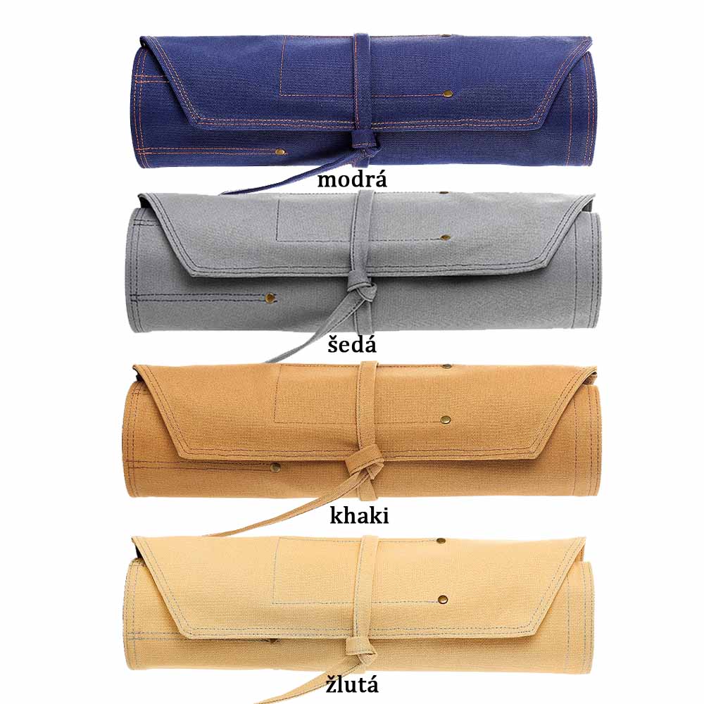 Dellinger Luxusní šéfkuchařský bag (taška) SIMPLE na nože pro náročné profesionály Barva: Khaki