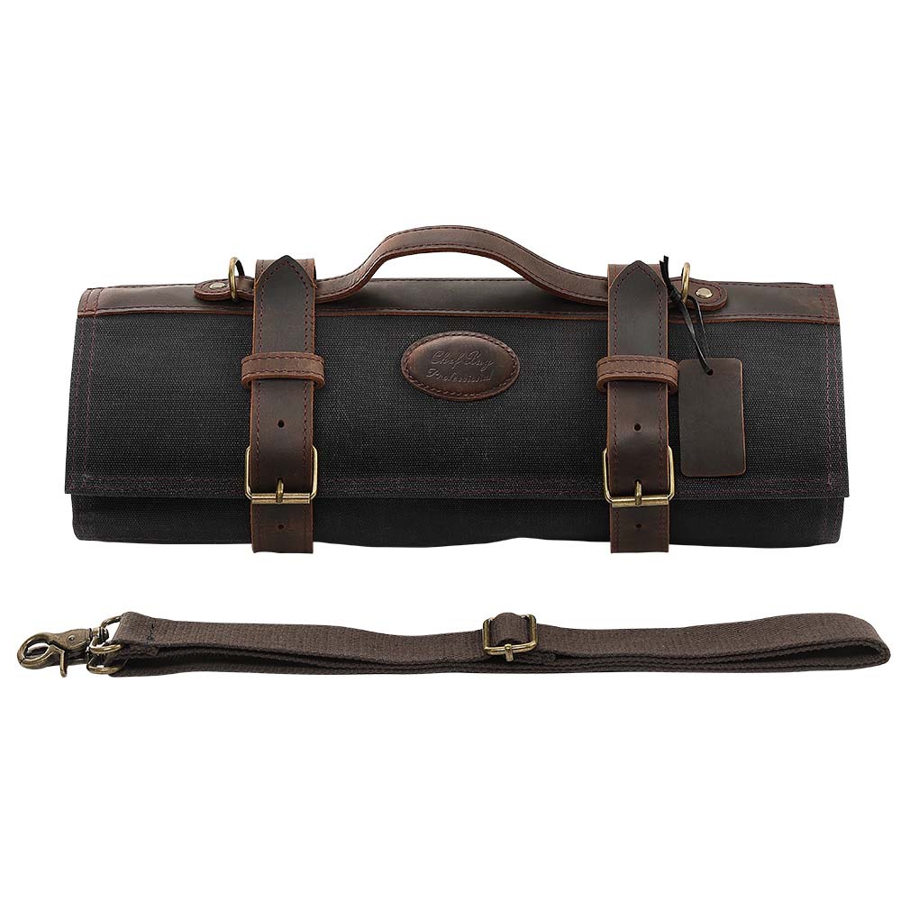 Dellinger Luxusní šéfkuchařský bag (taška) CANVAS na nože pro profesionály Barva: oranžová