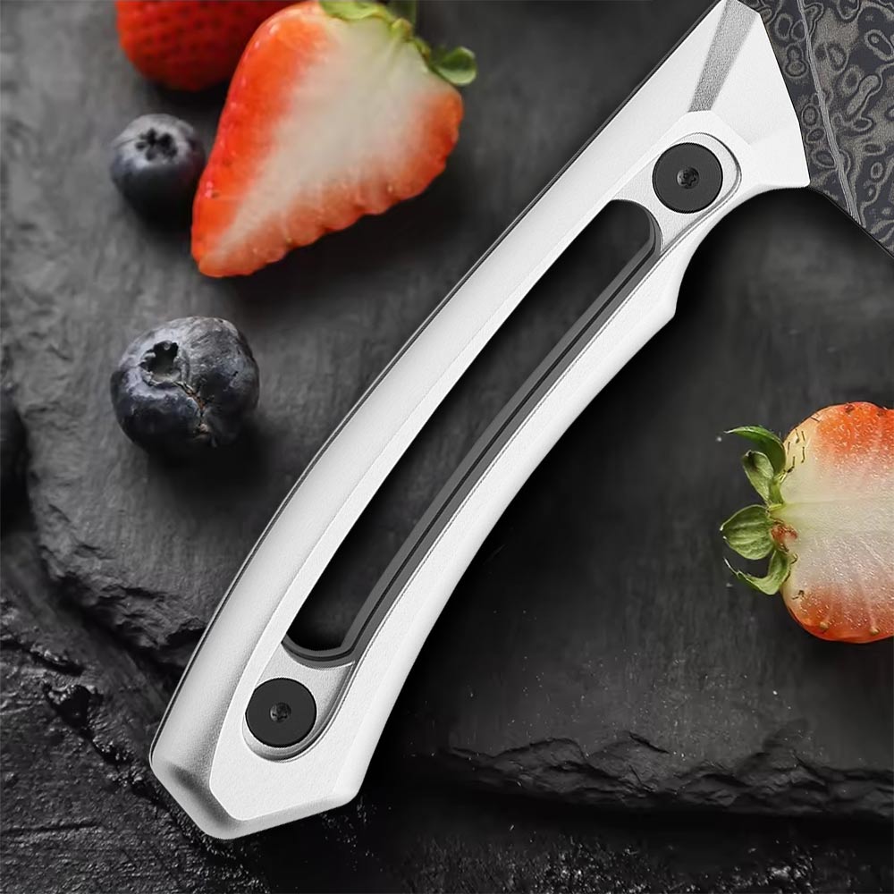 Malý nůž Chef/Kiritsuke 150 mm Dellinger White Aluminium Damascus