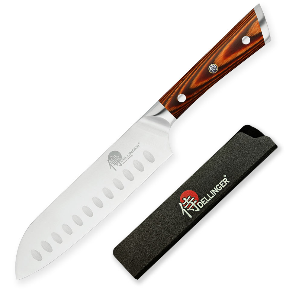 Nůž šéfkuchaře Santoku 178 mm, Dellinger German Black Samurai