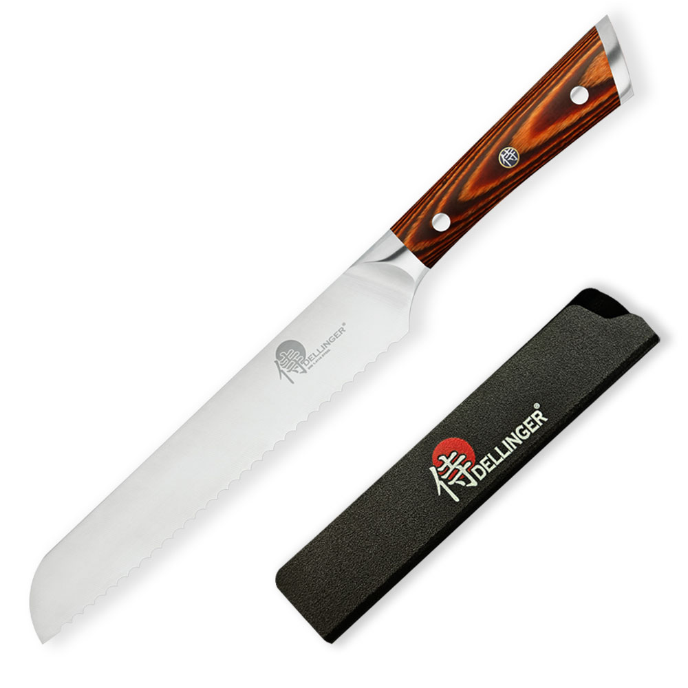 Nůž na chléb a pečivo 198 mm, Dellinger German Black Samurai