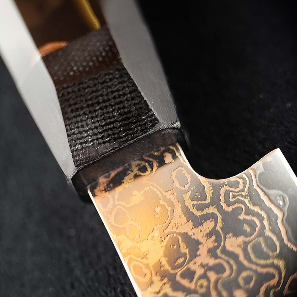 Malý loupací nůž Utility 130 mm Dellinger® Resin Mesh Gold Damascus Malý loupací nůž Utility 130 mm Dellinger® Resin Mesh Gold Damascus