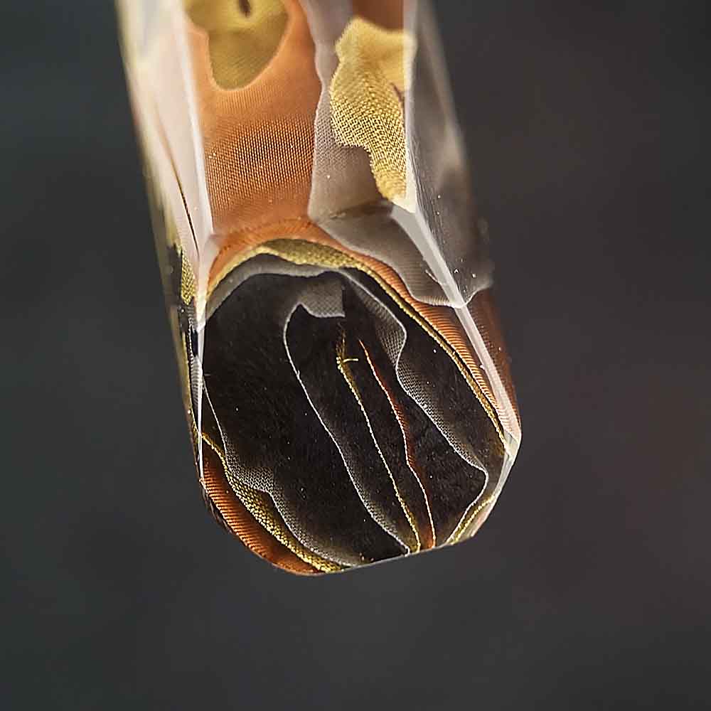 Dellinger Plátkovací nůž Sujihiki 255 mm Dellinger® Resin Mash Gold Damascus