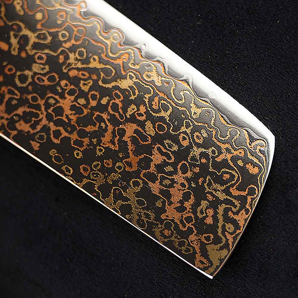 Kuchyňský nůž Nakiri 180 mm Dellinger® Resin Mash Gold Damascus Kuchyňský nůž Nakiri 180 mm Dellinger® Resin Mash Gold Damascus
