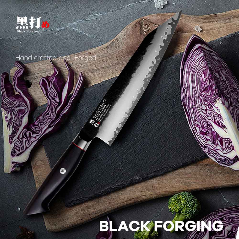 Kuchyňský nůž Chef/Kiritsuke 210 mm Konoll® Black Forging Kuchyňský nůž Chef/Kiritsuke 210 mm Konoll® Black Forging