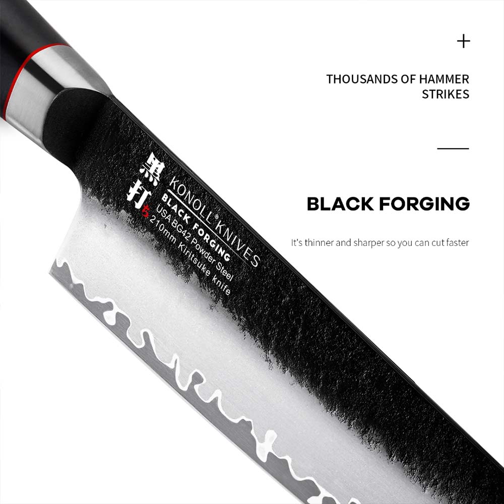 Kuchyňský nůž Chef/Gyuto 200 mm Konoll® Black Forging