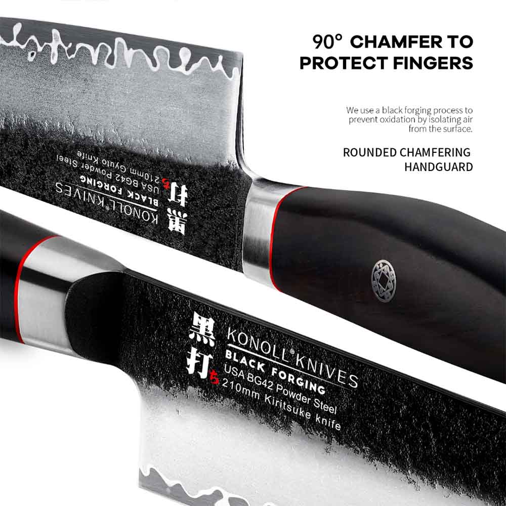 Kuchyňský nůž Chef/Gyuto 200 mm Konoll® Black Forging