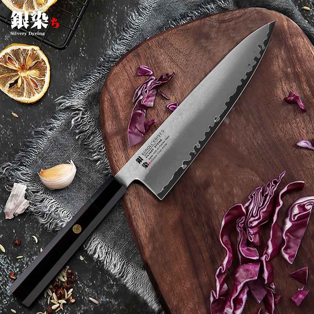 Kuchyňský nůž Chef/Gyuto 200 mm Konoll® Silver Dyeing Kuchyňský nůž Chef/Gyuto 200 mm Konoll® Silver Dyeing