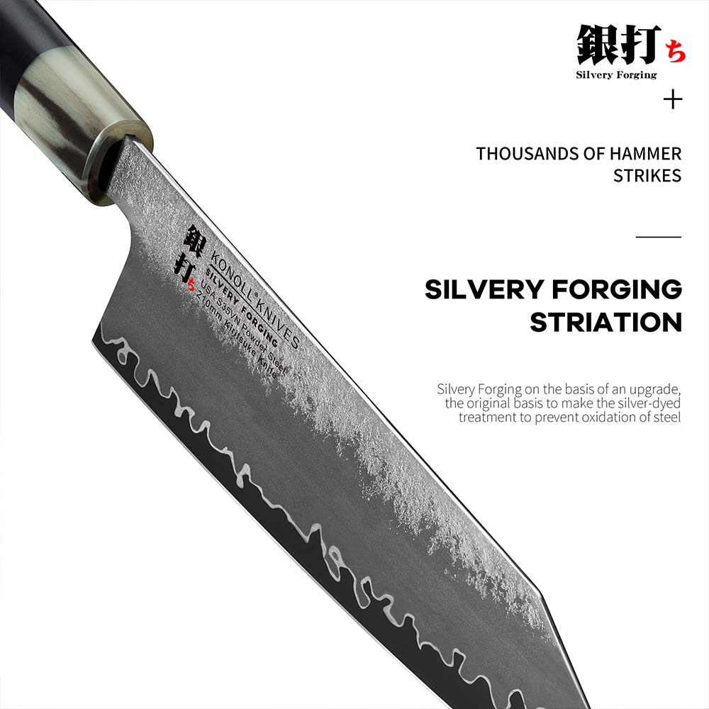 Kuchyňský nůž Chef/Kiritsuke 210 mm Konoll® Silver Forging Kuchyňský nůž Chef/Kiritsuke 210 mm Konoll® Silver Forging