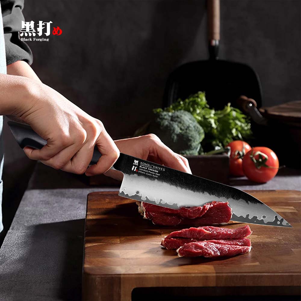 Kuchyňský nůž Chef/Gyuto 240 mm Konoll® Black Forging