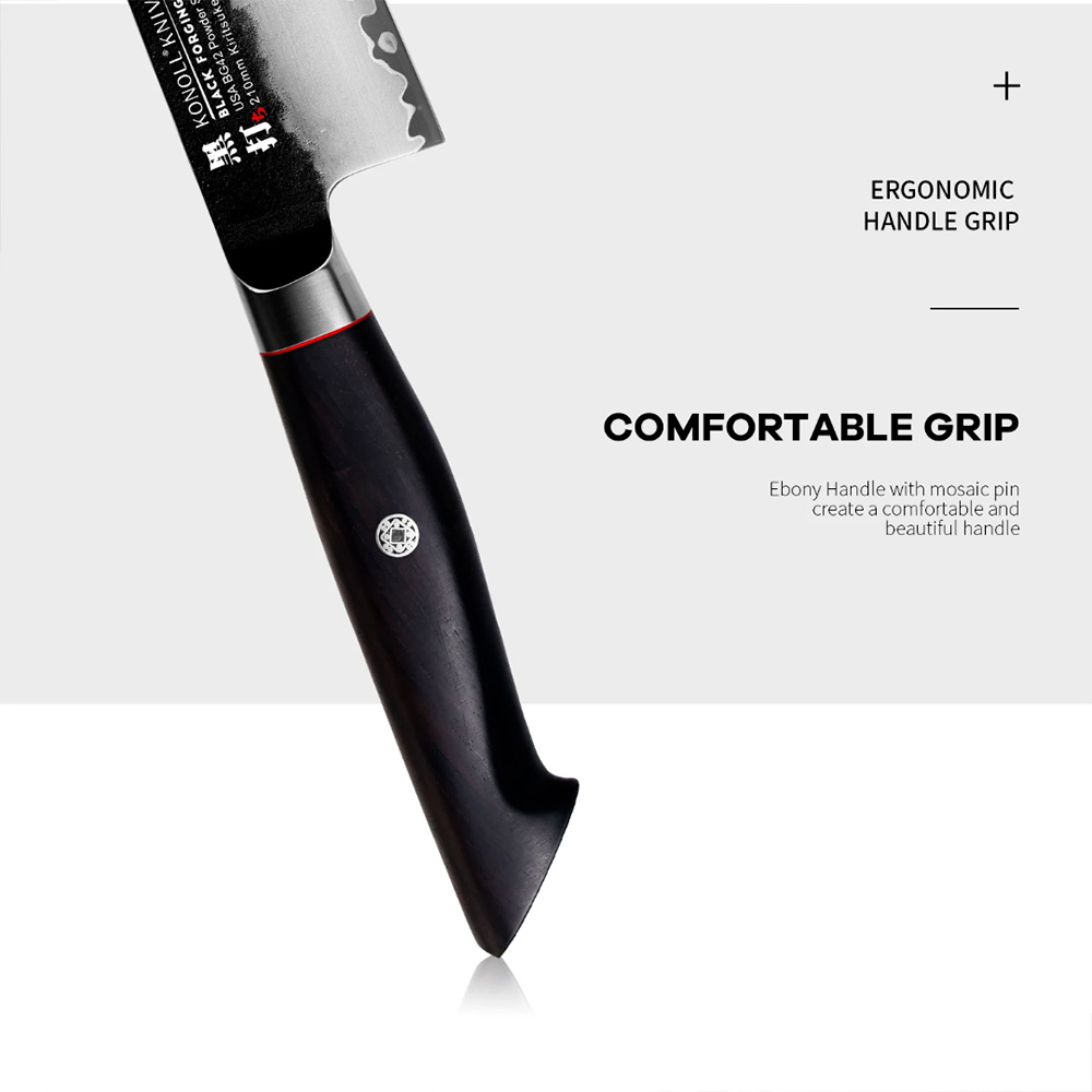 Kuchyňský nůž Chef/Gyuto 240 mm Konoll® Black Forging