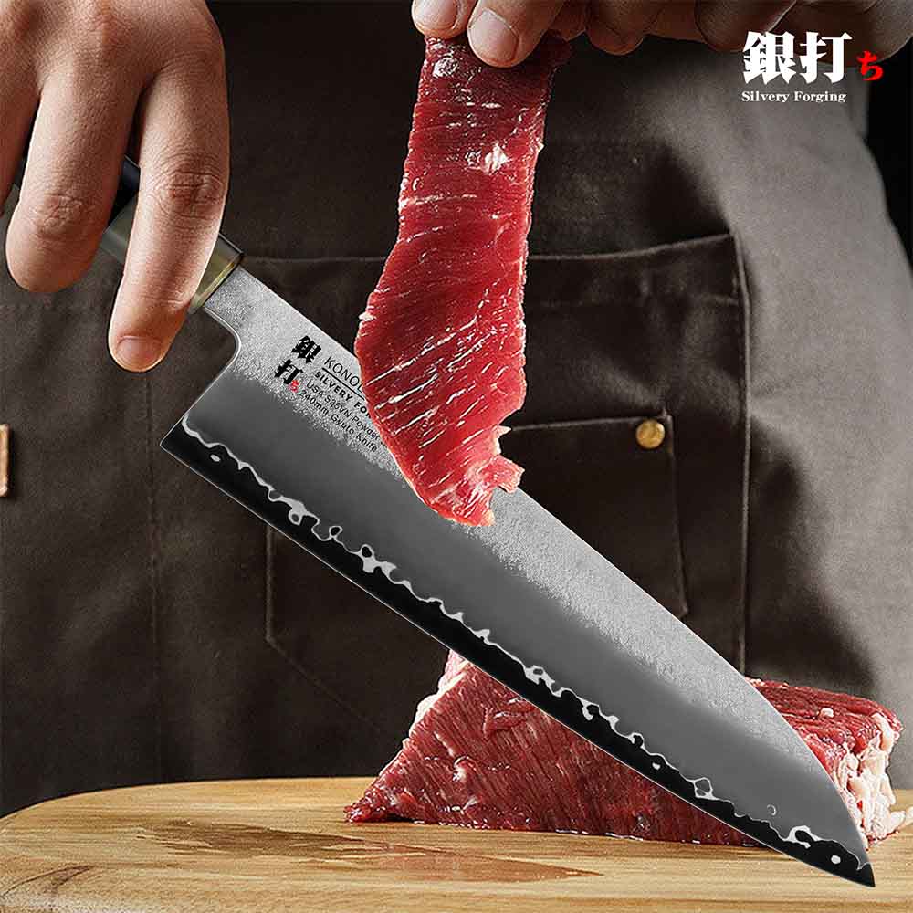 Kuchyňský nůž Chef/Gyuto 240 mm Konoll® Silver Forging