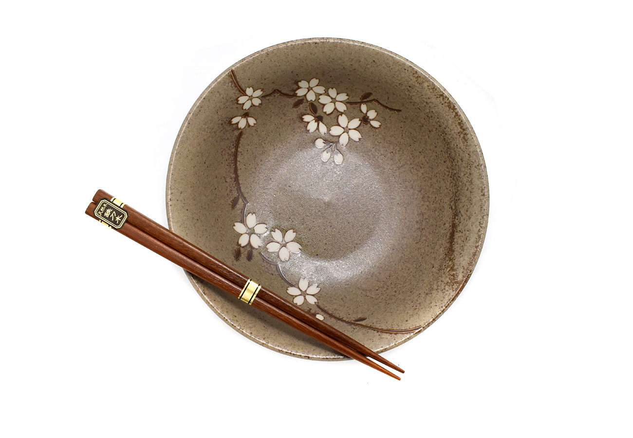 Sada dvou misek na ramen - Ramen Anemone Taupe