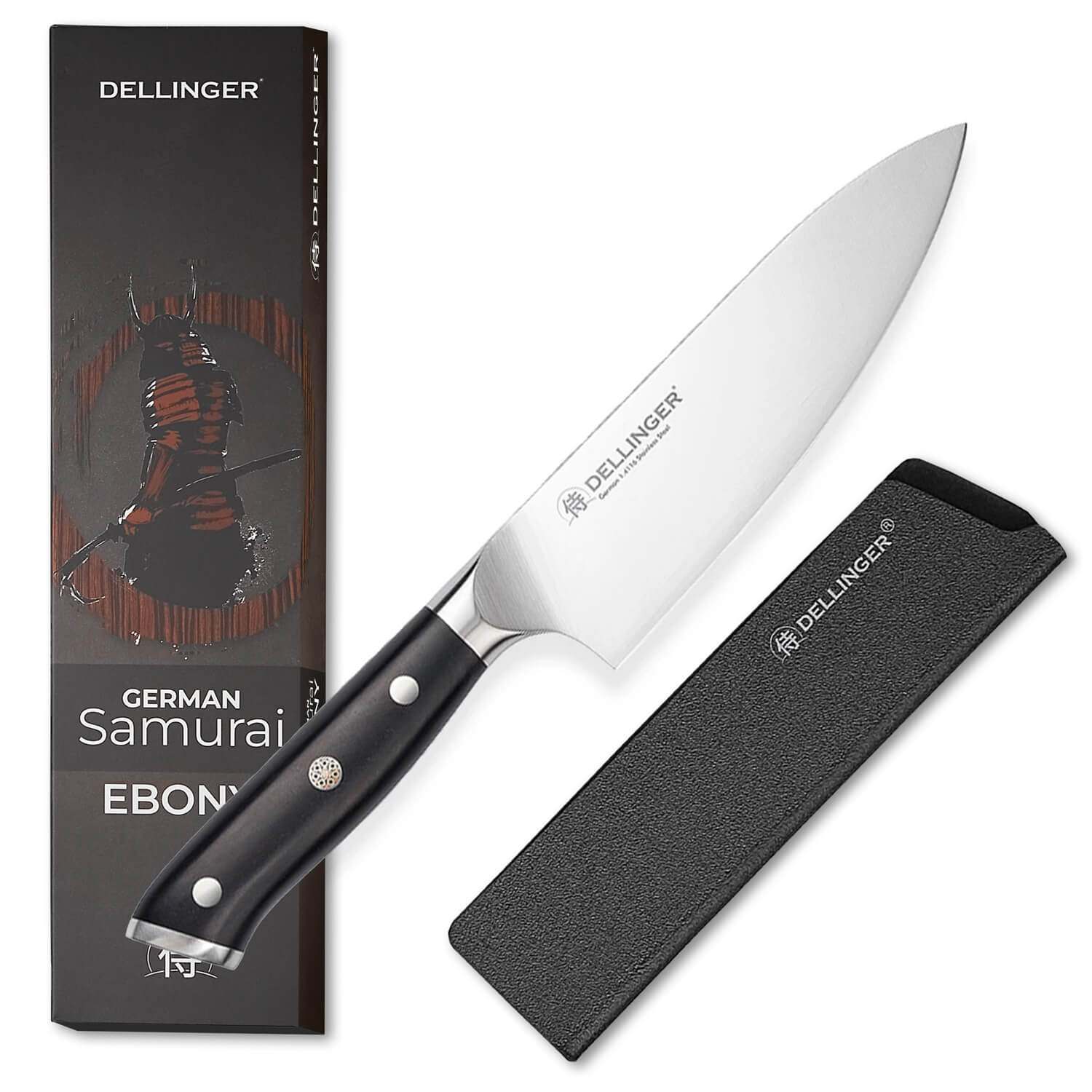 Dámský kuchařský nůž Chef 165 mm Dellinger German Samurai Ebony