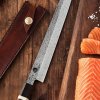 Damaškový nůž Yanagiba/Sashimi 270 mm Dellinger Octagonal Full Damascus c