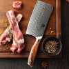 Chinesisches Messer (Cleaver) 165 mm - Dellinger Rosenholz Damast