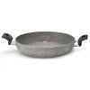 Pan ROCKER Ø 32 cm, deep, two handles Made of cast aluminum with a mineral stone surface