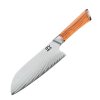 Nůž Santoku 175 mm SOK Olive Sunshine Damascus HOK7S