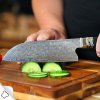 Nůž šéfkuchaře Santoku 180mm Dellinger Manmosu - Professional Damascus 3