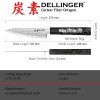 nůž Utility 140 mm Dellinger G10 Carbon Fiber Octagon 7