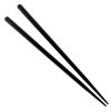 Černé plastové jídelní hůlky – 22 cm