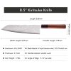 nůž Chef Kiritsuke 220 mm Dellinger Forged Brown Scar Damascus 2