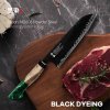nůž Santoku MD606 3 Layers Stabilzed Wood + Resin 180 mm 2