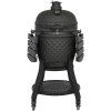 Prémiový keramický gril kamado Dellinger Smoke&Fire 22" Black Matte b