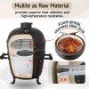 Keramický gril kamado Dellinger Smoke&Fire 16 Black Matte, rozpad 1