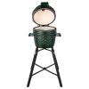 Keramický gril kamado Dellinger Smoke&Fire 16 Green Matte s otevřeným víkem