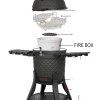 Ohniště (fire box) pro gril Kamado ULTRA 22 palců Dellinger Smoke&Fire 2