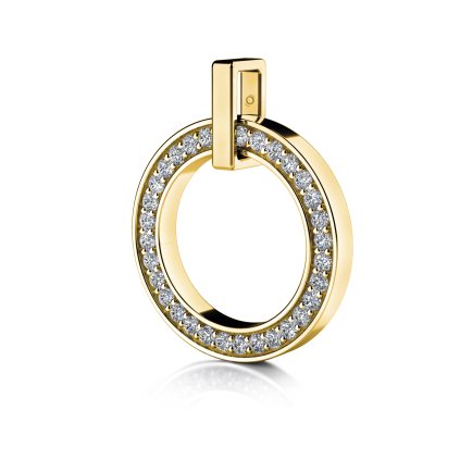 Zlatnictvi Delony Praha, Minimalistický přívěsek Zoe ze 14k zlata se zirkony