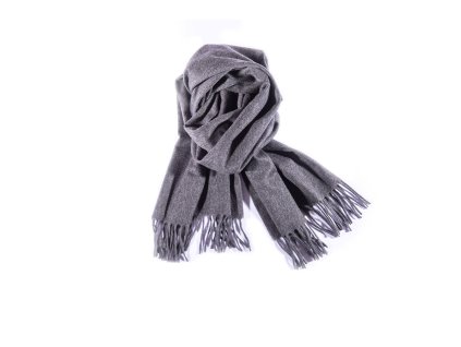 Šála Dormeuil - velká 100% kašmír, antracitová