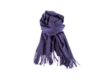 Šála Dormeuil 100% kašmír, temně fialová
