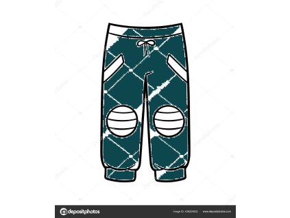 RITA MERINO kalhoty - petrolejová