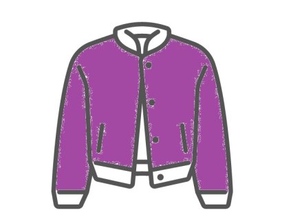 CORA bunda - pudrová růžová