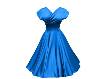 LUCIE džínové šaty - tmavě modrá