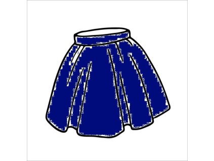 TULIPA džínová sukně - tmavě modrá