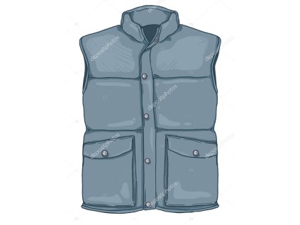 TINA džínová vesta - světle modrá