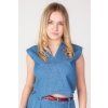 TINA džínová vesta – světle modrá