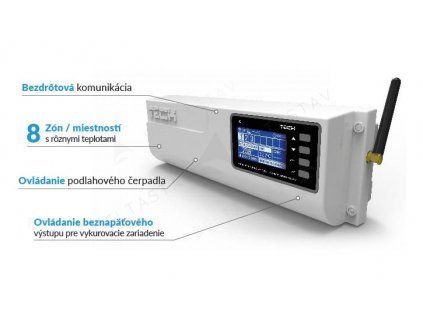 TECH EU-L-8e wireless controller for thermoelectric actuators 8 zones
