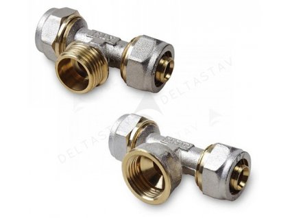 T-kus skrutkovaný so šróbením so závitom