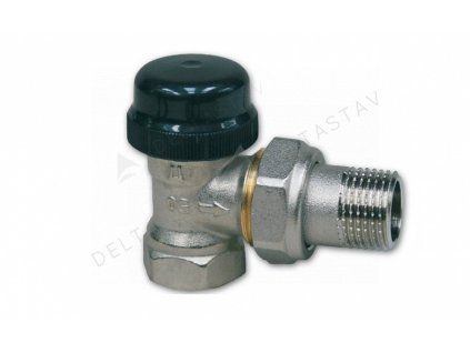 Double-regulating thermostatic valve - angle