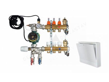 Manifold assembly IVAR UNIMIX including surface-mounted cabinet