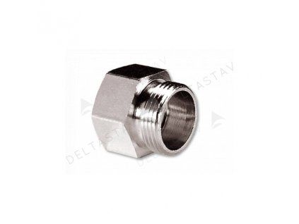 Adaptor from threaded pipe to compression fitting, nickel-plated