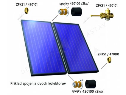 Spojenie kolektorov medzi sebou, príslušenstvo