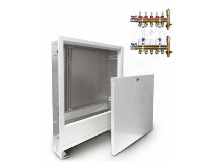Skrinky pre mosadzné rozdeľovače HPW pre podlahové kúrenie